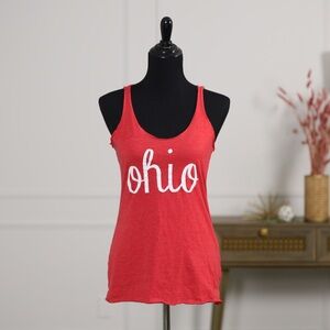 Next Level Apparel Red Fitted Sleeveless Tank Top